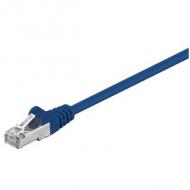 Patch-kabel gesch. cat5e blau   0,5m 2xrj45,sftp (68053)