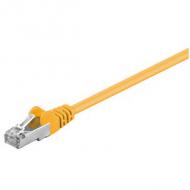 Patch-kabel gesch. cat5e gelb   1,0m 2xrj45,sftp (68065)