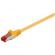 Patch-kabel cat6  0,5m gelb    s / ftp 2xrj45, lsoh, cu (68299)