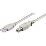 Kabel usb 2.0 a->b s / s  5,0m hi-speed, grau (68714)