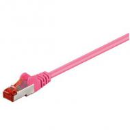 Patch-kabel cat6  0,25m magen. s / ftp 2xrj45, lsoh, cu, magenta (93339)