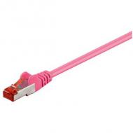 Patch-kabel cat6  0,5m magenta s / ftp 2xrj45, lsoh, cu (93433)