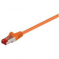 Patch-kabel cat6  0,5m orange  s / ftp 2xrj45, lsoh, cu (93467)