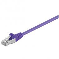 Patch-kabel cat5e  0,5m viol. sf / utp 2xrj45, pvc, cca, violett (93512)