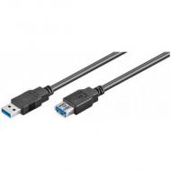 Kabel usb 3.0 verlängerung s / b  3,0m schwarz (93999)