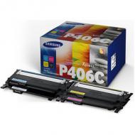 SAMSUNG Rainbow Kit für SAMSUNG CLP365 / CLX-3305, Value Pack Farben: schwarz, cyan, magenta und gelb Kapazität: schwarz ca. 1.500 Seiten, farbig je ca. 1.000 Seiten Inhalt: 4 Toner (CLT-P406C / ELS)