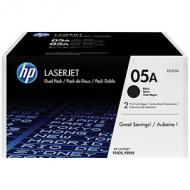 HP 05A LaserJet Toner schwarz Standardkapazität 2 x 2.300 Seiten 2er-Pack (CE505D)