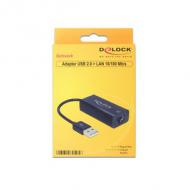 DELOCK Adapter USB 2.0 Ethernet RJ45 10 / 100 (62595)