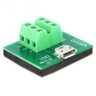 DELOCK Adapter Terminalblock Micro USB Buchse (65517)