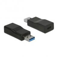 DELOCK Konverter USB 3.1 Gen 2 Typ-A Stecker USB Type-C Buchse Aktiv schwarz (65696)