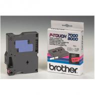 BROTHER TX431 Schriftbandkassette rot weiss 12mmx15m laminiert fr P-touch 7000 8000 P-touch PC