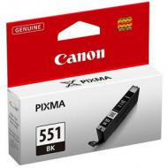 Canon Tinte für Canon Pixma IP7250, schwarz Inhalt: 7 ml (CLI-551BK / 6508B001) Pixma IP8750 / IX6850 / MG5450 / MG5550 / MG6350 / MG6350S / MG6450 /  MG7150 / MX725 / MX925