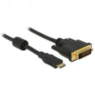 DELOCK Kabel Mini HDMI C Stecker DVI 24+1 Stecker 2 m (83583)