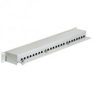 DELOCK 19Z 48,26 cm Patchpanel 24 Port Cat.6 grau (43300)