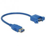 DELOCK Kabel USB 3.0 A Buchse USB 3.0 A Buchse zum Einbau 0,25 m (85111)