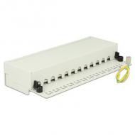 DELOCK Desktop Patchpanel 12 Port Cat.6 grau (87292)