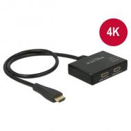 DELOCK HDMI Splitter 1 x HDMI in 2 x HDMI out 4K (87700)