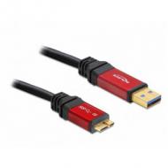 DELOCK Kabel USB 3.0 rot A micro-B 2.0m (82761)