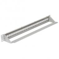 Delock patchpanel 1he 24 keystone ports grau (43302)