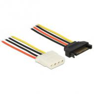 Delock stromkabel sata 15pin -> molex 4pin bu / bu 0.30m (60139)