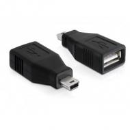 Delock usb adapter a -> mini b bu/st (65277)