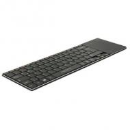 DELOCK Tastatur WLAN für Smart TV und PC  /  Notebook mit Touchpad 6 mm flach (12454)