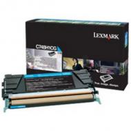 LEXMARK C748 Toner cyan Standardkapazität 10.000 Seiten 1er-Pack Corp.cartr. (C748H3CG)