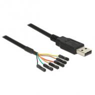 Delock usb kabel ttl 6pin pinheader -> a bu / st 1.80m (83787)