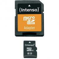 Sd microsd card  8gb intenso inkl. sd adapter (3403460)