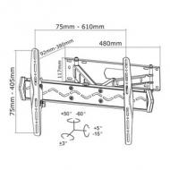 Neomounts by newstar wah 32"-75"  1tft 2gelenke schw. max.50 (led-w560)