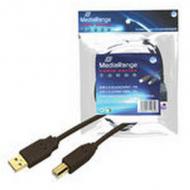 Mediarange usb kabel a -> b st / st 5.00m sw blister (mrcs102)