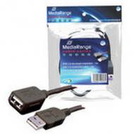 Mediarange verlängerungskabel usb 2.0 a->a st / bu 3m schwarz (mrcs111)