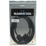 Manhattan svga kabel hd15 st / st  3.0m  ferritkern   schwarz (317733)