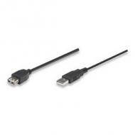 Manhattan usb kabel a -> a st/bu  1.80m schwarz verl. (338653)