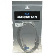 Manhattan usb kabel a -> a st / bu  3.00m silber verl. (340496)