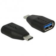 DELOCK Adapter USB Type-C Stecker USB 3.0 A Buchse schwarz (65519)