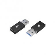 Angelbird usb 3.1 gen2 typ a zu typ c adapter active schwarz (usb-a-c)