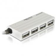 DELOCK HUB USB 2.0 4 Port extern ZSlimZ (87445)