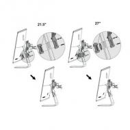 NEOMOUNTS FPMA-VESAMAC2127 Adapter Plate VESA 75x75 und 100x100 kompatibel mit 21,5 bis 27Zoll Screens silber (FPMA-VESAMAC2127)