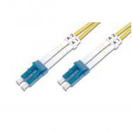 DIGITUS LWL Patchkabel, 2 x LC - 2 x LC, OS1, 7,0 m 2 x LC Stecker - 2 x LC Stecker, Singlemode, 09 / 125 my, für Ethernet Datenübertragungen bis 10 GBit / Sek., Keramik Ferrule, Kabelfarbe: gelb (DK-2933-07)