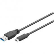 Usb3.1 kabel c - a st / st 0.50m schwarz (67999)