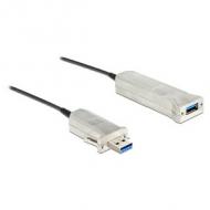 DELOCK Kabel USB 3.0-A Stecker Buchse Aktives Optisches Kabel 50 m (83740)