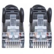 INTELLINET Netzwerkkabel Cat6 S/FTP CU LS0H 3m Schwarz RJ-45 Stecker / RJ-45 Stecker Vergoldete Kontakte (735476)