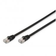 DIGITUS CAT6 S / FTP Outdoor-Patchkabel AWG 27 / 7 2xRJ45 UV beständig -30 C bis zu +80 C schwarz 1m (DK-1644-010 / BL-OD)