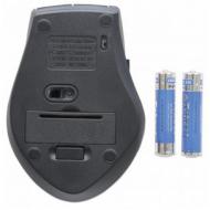 MANHATTAN Curve Maus USB optisch fuenf Tasten plus Mausrad 1600 dpi Integriertes Fach zum Schutz des USB Empfaenger schwarz (179386)