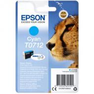 EPSON T0712 Tinte cyan Standardkapazität 5.5ml 1-pack blister ohne Alarm (C13T07124012)