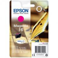 EPSON 16 Tinte magenta Standardkapazität 3.1ml 165 Seiten 1-pack blister ohne Alarm (C13T16234012)