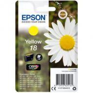 EPSON 18 Tinte gelb Standardkapazität 3.3ml 180 Seiten 1-pack blister ohne Alarm (C13T18044012)