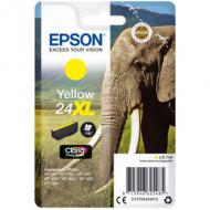 EPSON 24XL Tinte gelb hohe Kapazität 8.7ml 740 Seiten 1-pack blister ohne Alarm (C13T24344012)