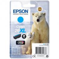 EPSON 26XL Tinte cyan hohe Kapazität 9.7ml 700 Seiten 1-pack blister ohne Alarm (C13T26324012)